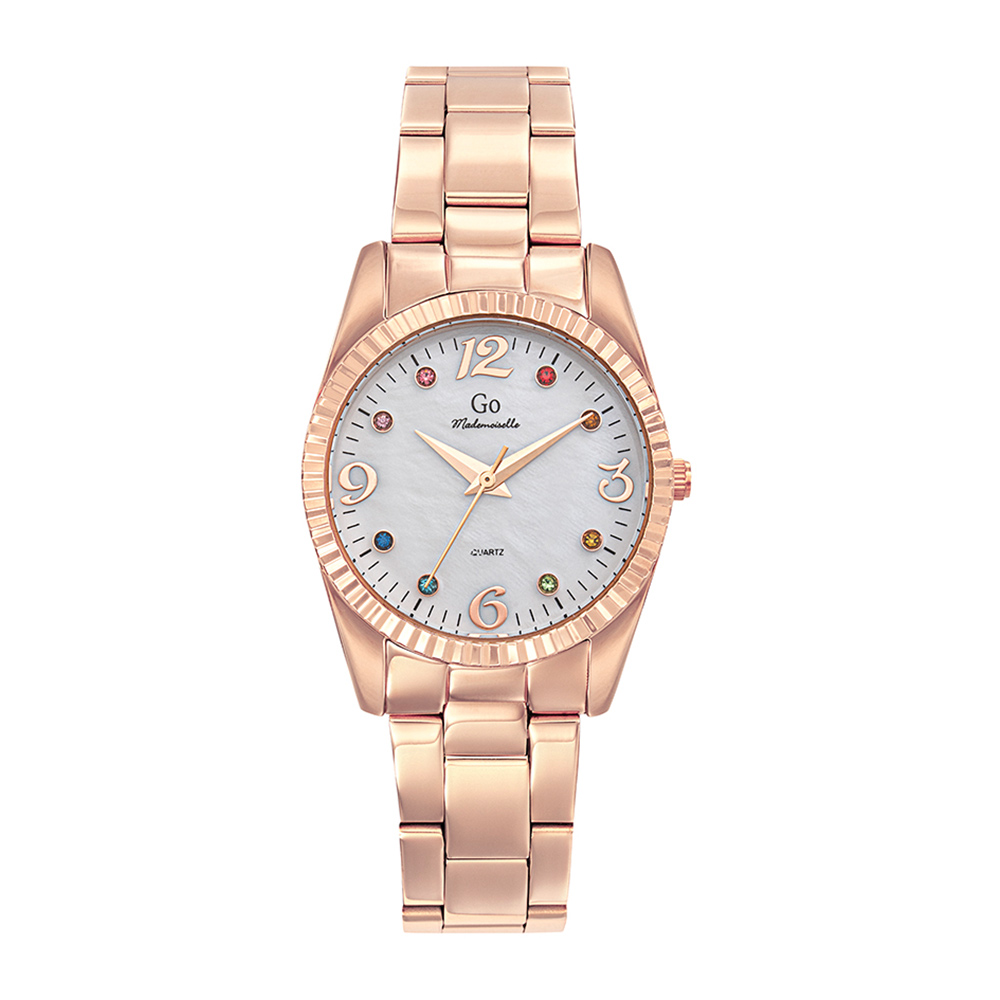 Montre Femme Boîtier Doré rose Bracelet Métal Doré rose – 695584
