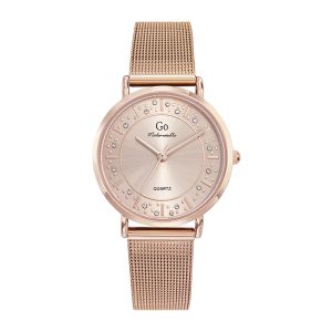 Montre Femme Boîtier Doré rose Bracelet Métal Doré rose – 695600