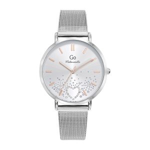 Montre Femme Boîtier Argenté Bracelet Métal Argenté – 695602
