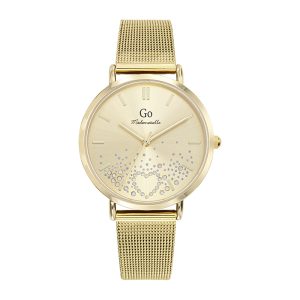 Montre Femme Boîtier Doré Bracelet Métal Doré – 695603