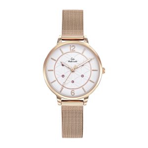 Montre Femme Boîtier Doré rose Bracelet Métal Doré rose – 695608
