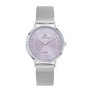 Montre Femme Boîtier Argenté Bracelet Métal Argenté – 695618