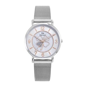 Montre Femme Boîtier Argenté Bracelet Métal Argenté – 695641