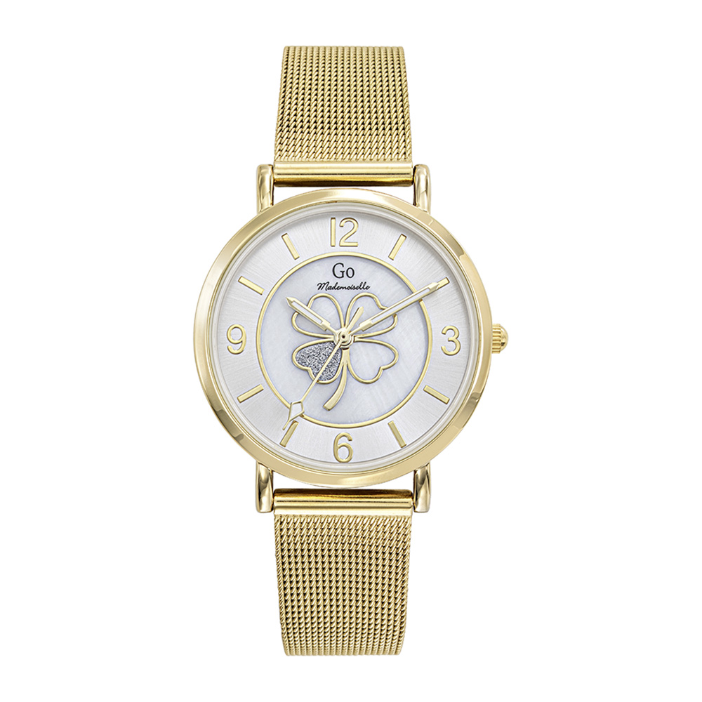 Montre Femme Boîtier Doré Bracelet Métal Doré – 695642