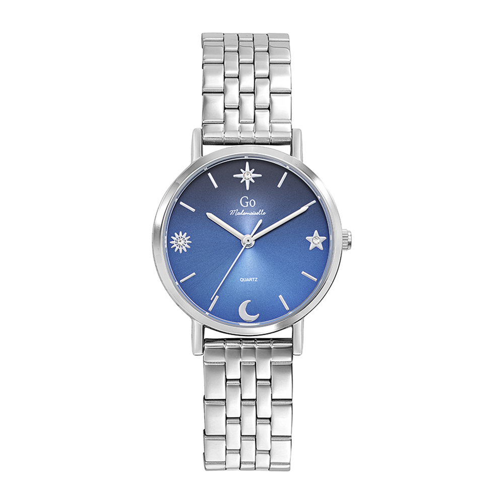 Montre Femme Boîtier Argenté Bracelet Métal Argenté – 695646