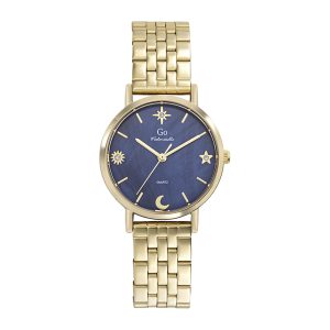 Montre Femme Boîtier Doré Bracelet Métal Doré – 695650