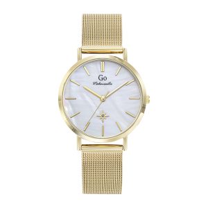 Montre Femme Boîtier Doré Bracelet Métal Doré – 695653