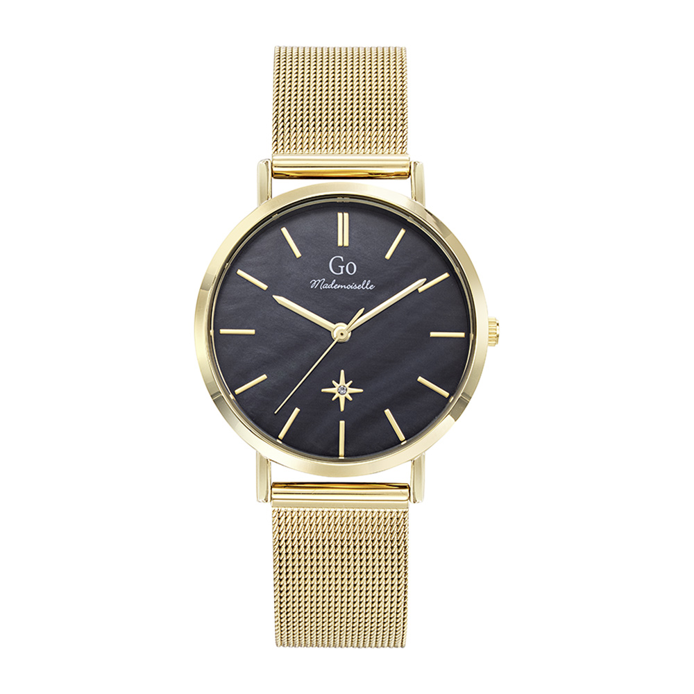 Montre Femme Boîtier Doré Bracelet Métal Doré – 695655