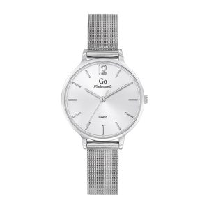 Montre Femme Boîtier Argenté Bracelet Métal Argenté – 695933