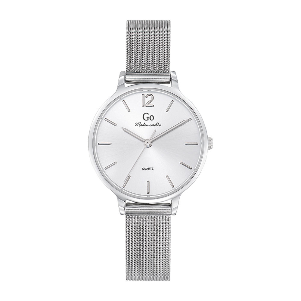 Montre Femme Boîtier Argenté Bracelet Métal Argenté – 695933