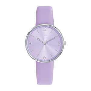 Montre Femme Boîtier Argenté Bracelet Synthétique Violet – 699340