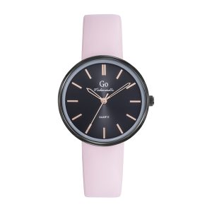 Montre Femme Boîtier Noir Bracelet synthétique Rose – 699344