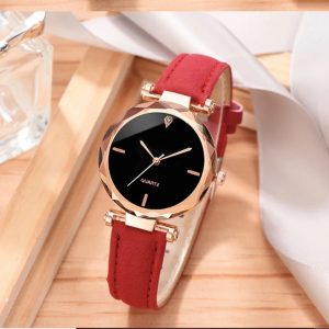 Montre bracelet rouge Femme