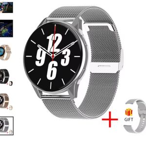 Montre connectée grise pour hommes et femmes