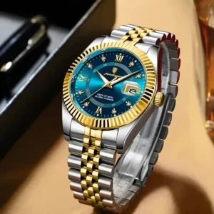 Montre de Luxe pour Homme Cadran Bleu