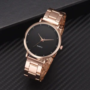 Montre de luxe en or rose pour femme