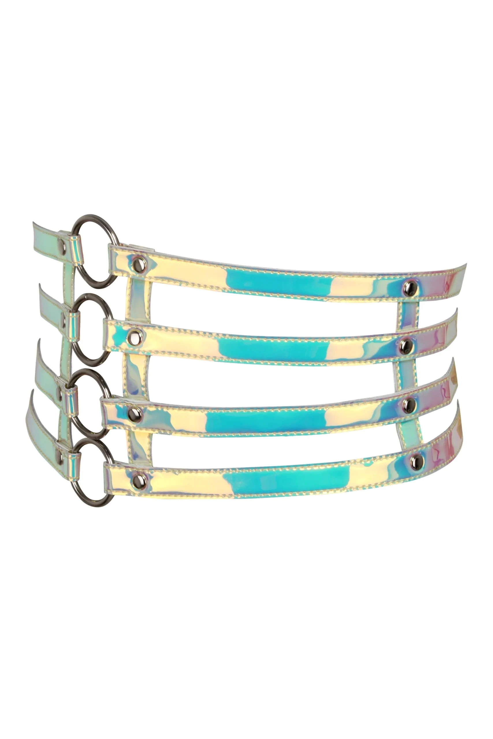 Pearlescent PVC Corset Belt – Image 3