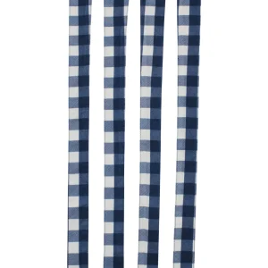 Dahlia Bandoulière en viscose avec carreaux vichy bleus