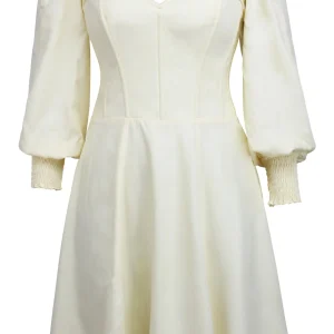 Sunflower Robe corset à manches longues de couleur jaune sorbet