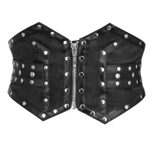 Studded Black Corset Inspired Belt
