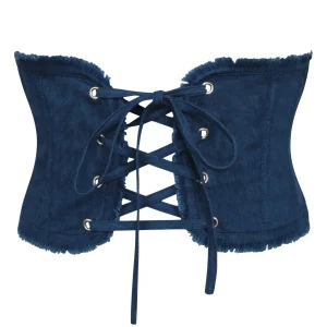 Denim Corset Inspired Front Tie Belt