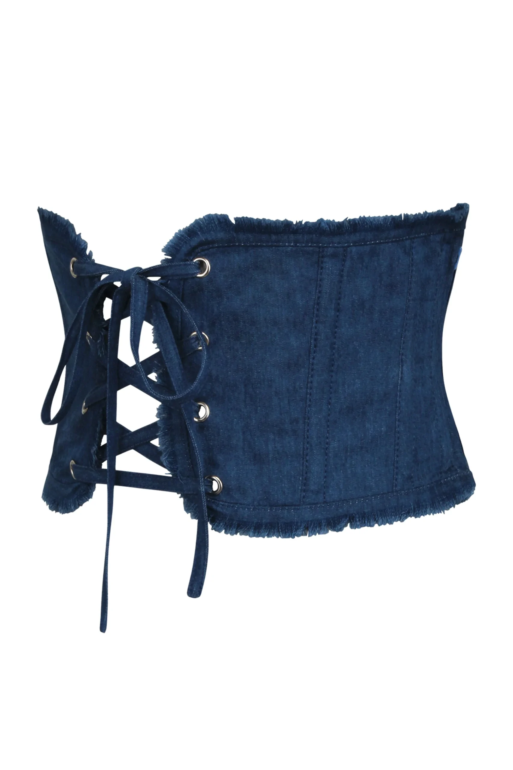 Denim Corset Inspired Front Tie Belt – Image 4