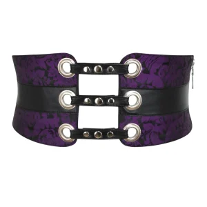 Purple Brocade Corset inspired Belt