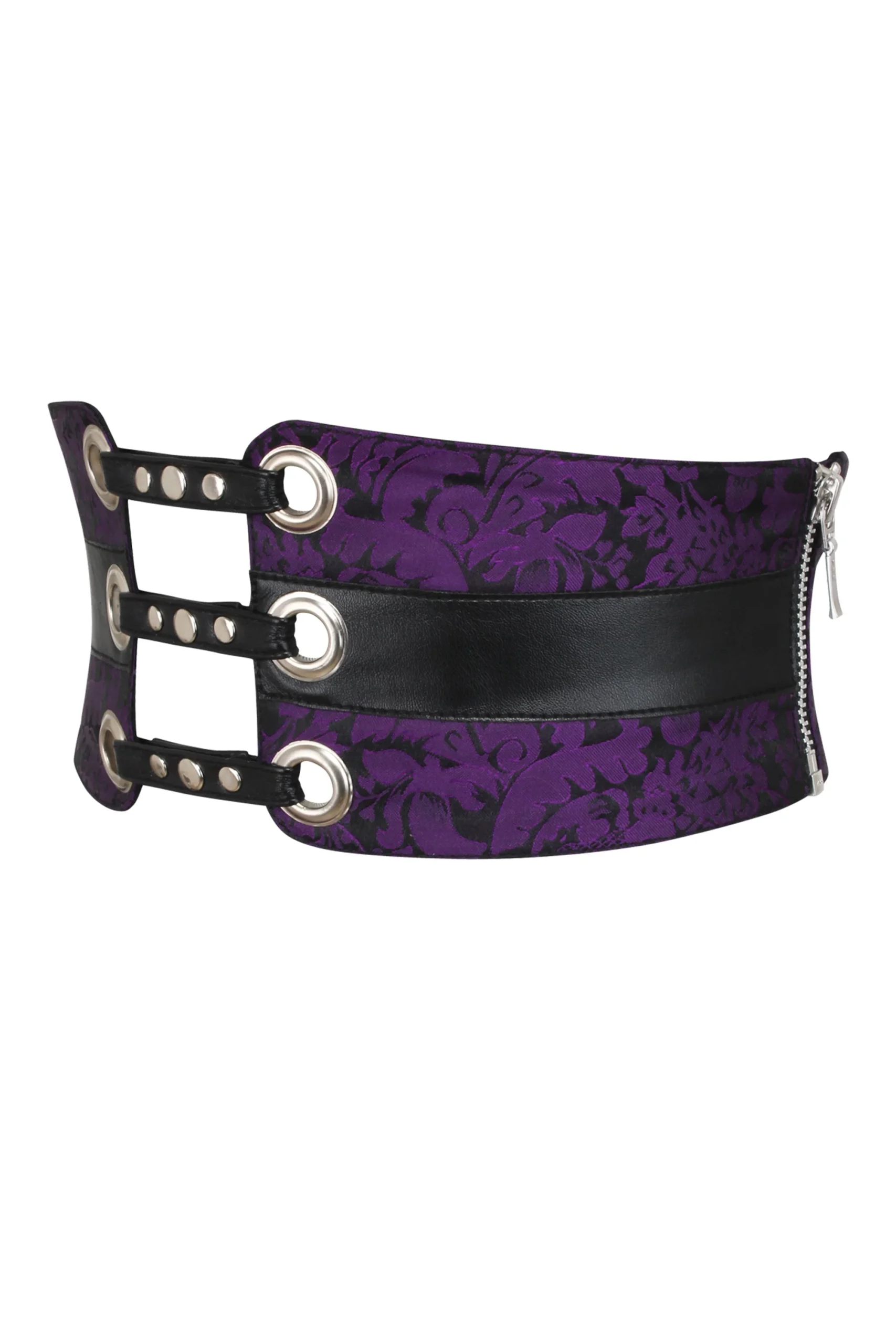 Purple Brocade Corset inspired Belt – Image 6