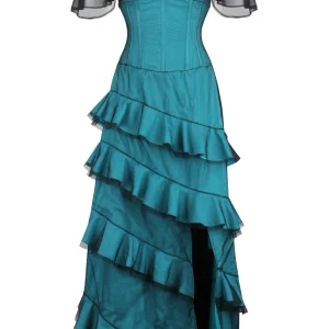 Net Overlay Corset Dress