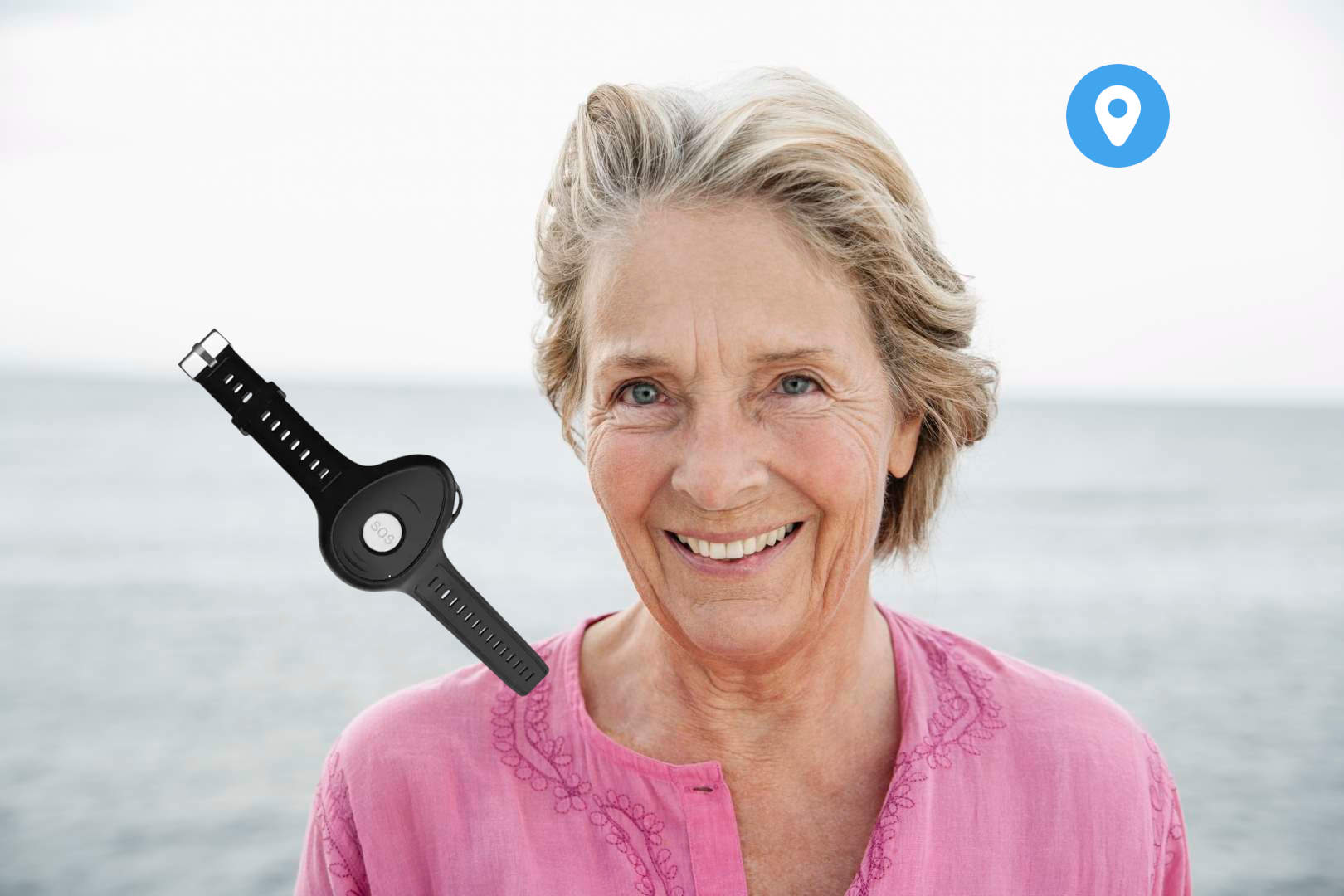 Bracelet alarme personne âgée sans abonnement – Senionex Flex Pro 3