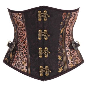 Steampunk Jungle Brocade Underbust Corset