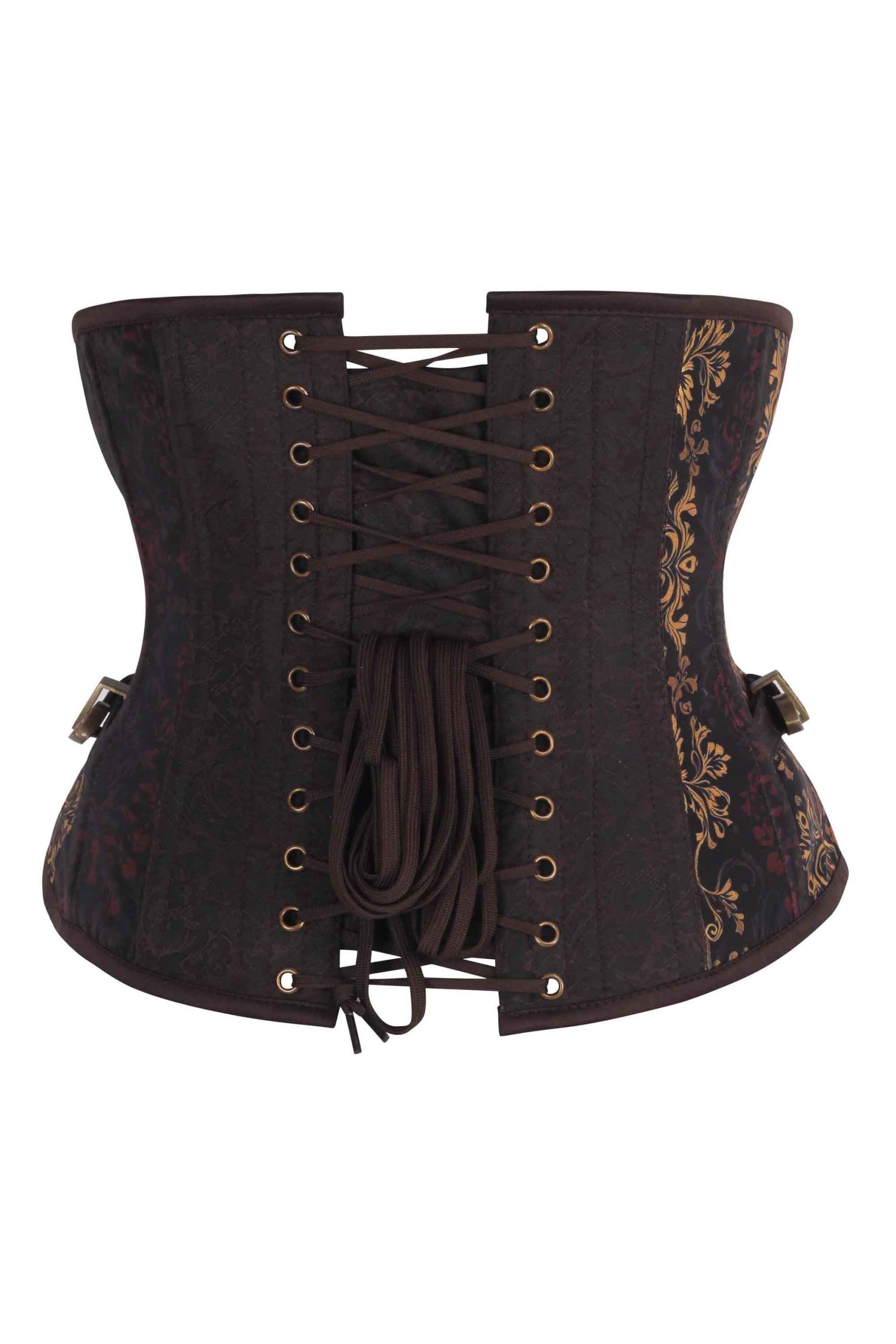 Steampunk Jungle Brocade Underbust Corset – Image 2