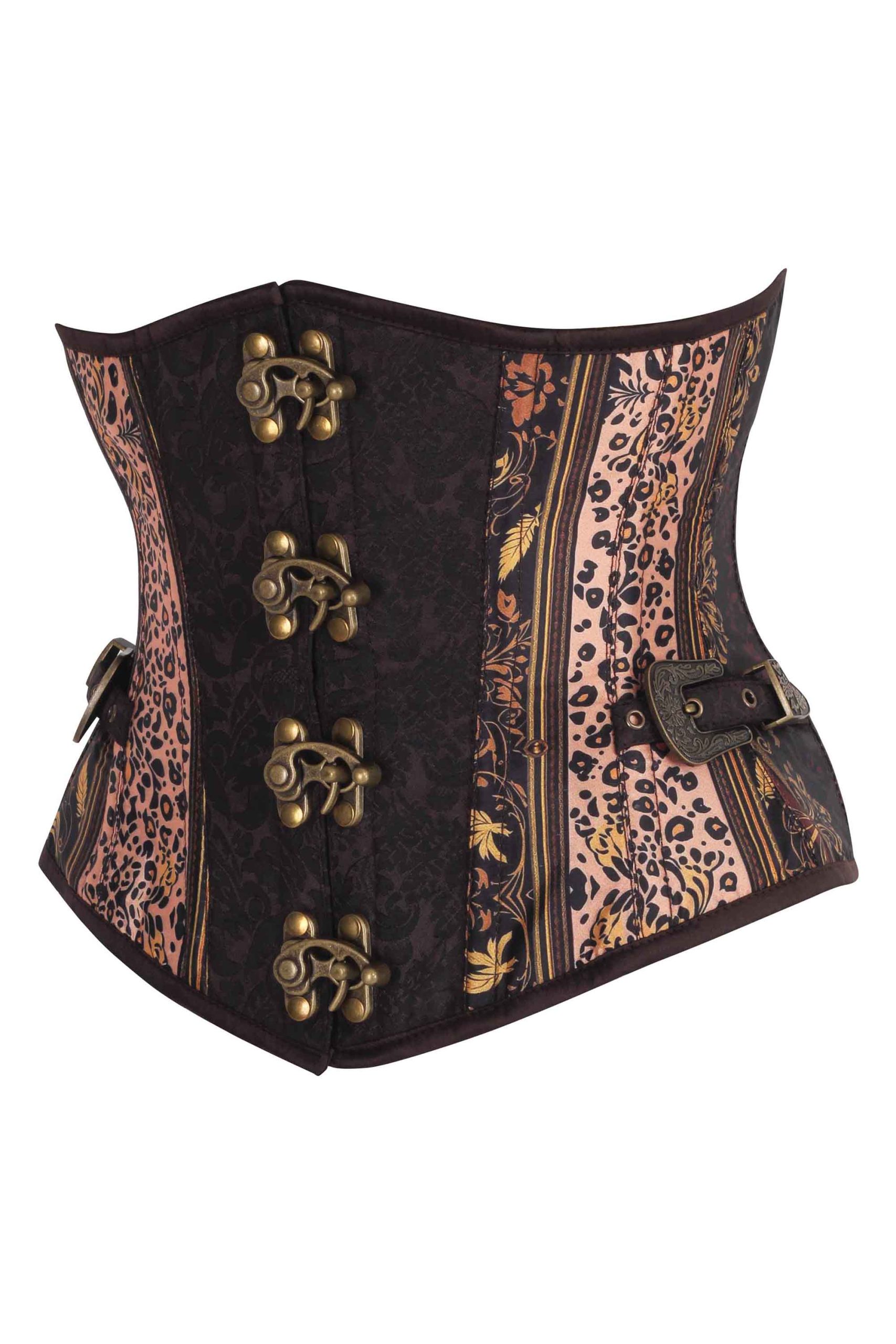 Steampunk Jungle Brocade Underbust Corset – Image 3