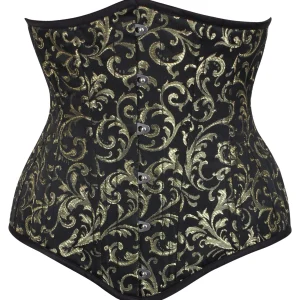 Beautiful Gold Waist Training Underbust Corset- Longline