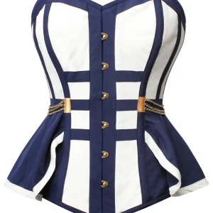 Naval Inspired Overbust Corset