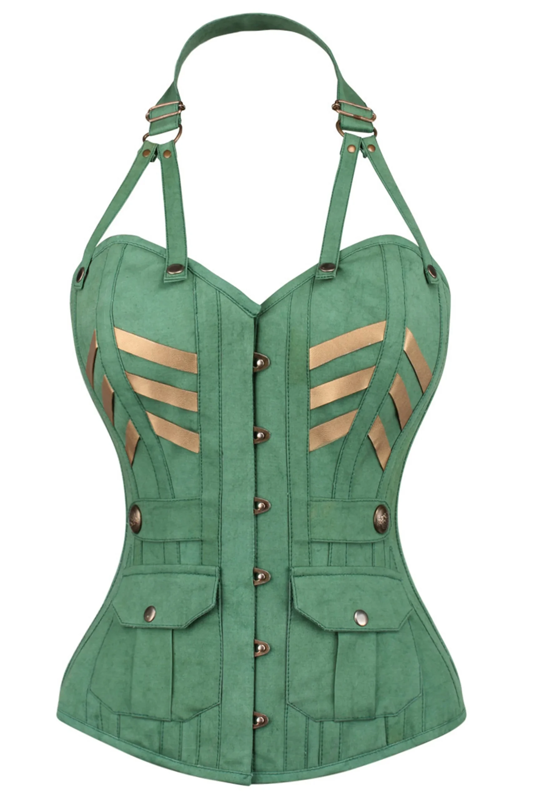 Military Inspired Burlesque Corset
