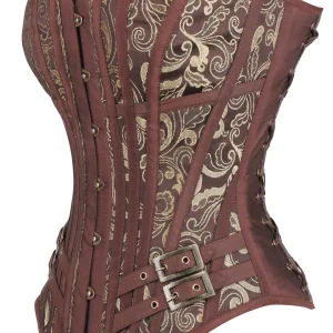 Steampunk LARP Overbust Corset with buckles