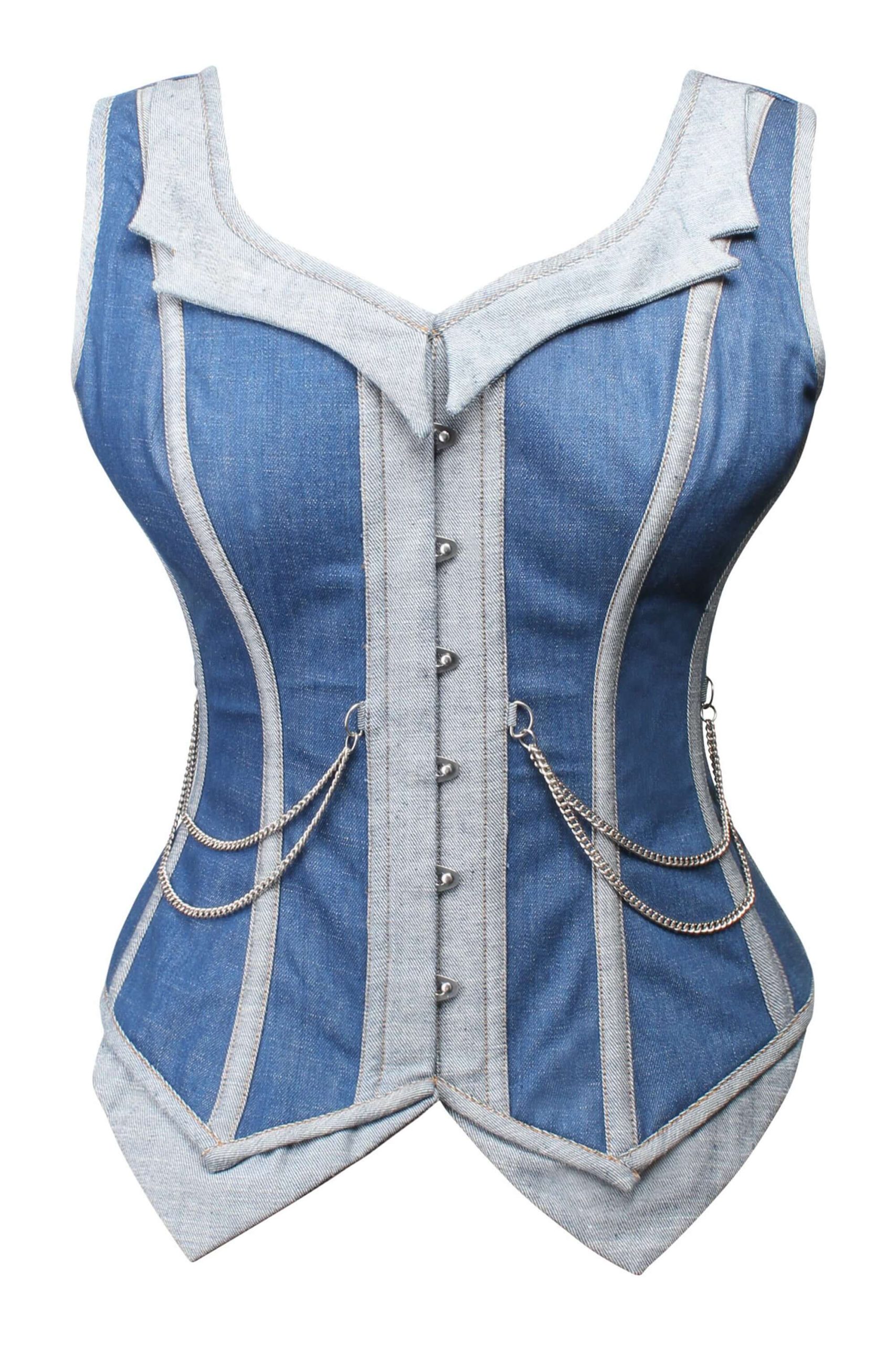 CORSET DOUBLE DENIM STYLE GILET