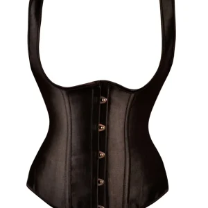 Corset Underbust dos couvert avec bretelles Noir