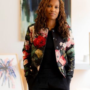 Kit Couture – Bomber Robbie fleurs jacquard