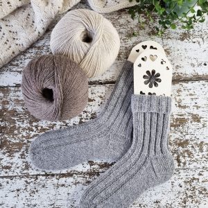 Kit tricot – Chaussettes Heidi alpaga