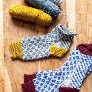 Kit Tricot – Chaussettes jacquard Suzette