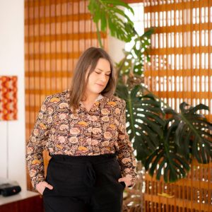 Destockage hiver 2026 – Kit Couture – Chemise Suzanne coton fleuri