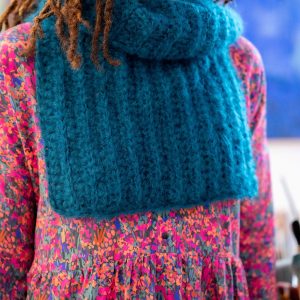 Destockage hiver 2026 –  Kit crochet – Col plastron Ziggy Mohair