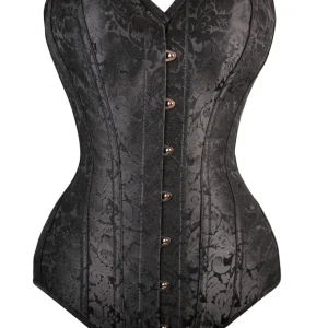 Corset Overbust brocart Instant Shape Noir – Bustier