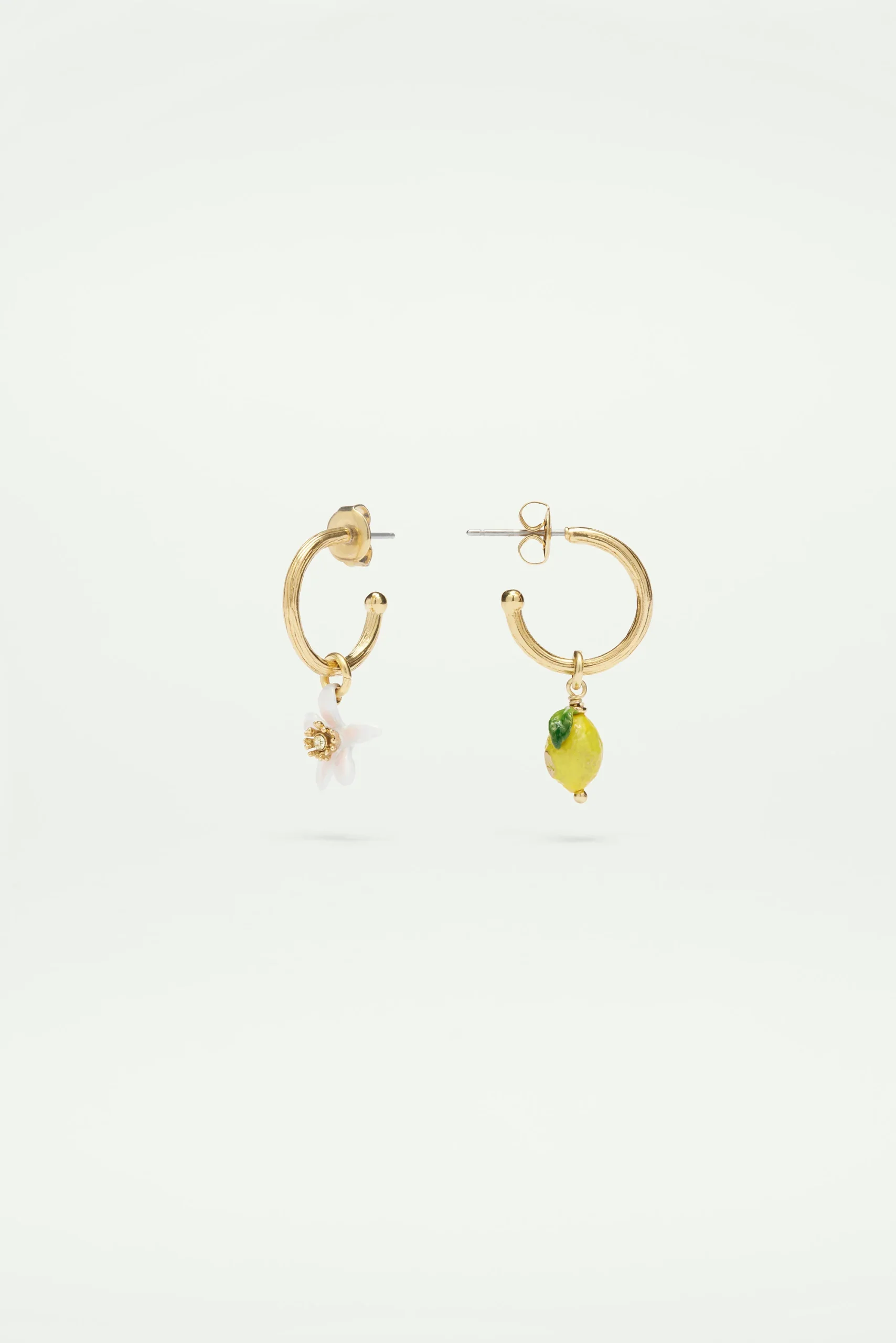 Créoles citron et fleur blanche de citronnier – Image 2