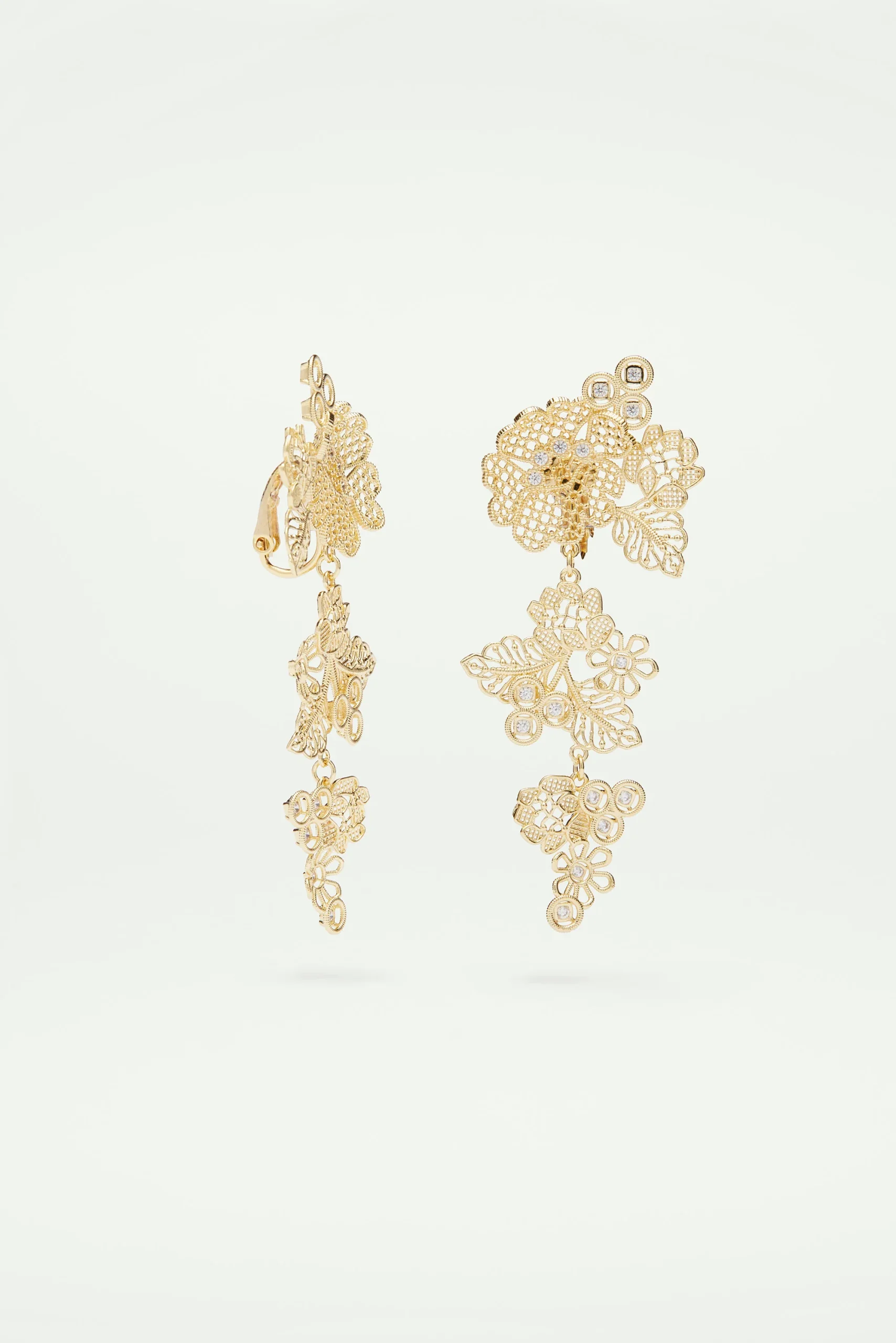 Boucles d'oreilles fil d'or – Image 3
