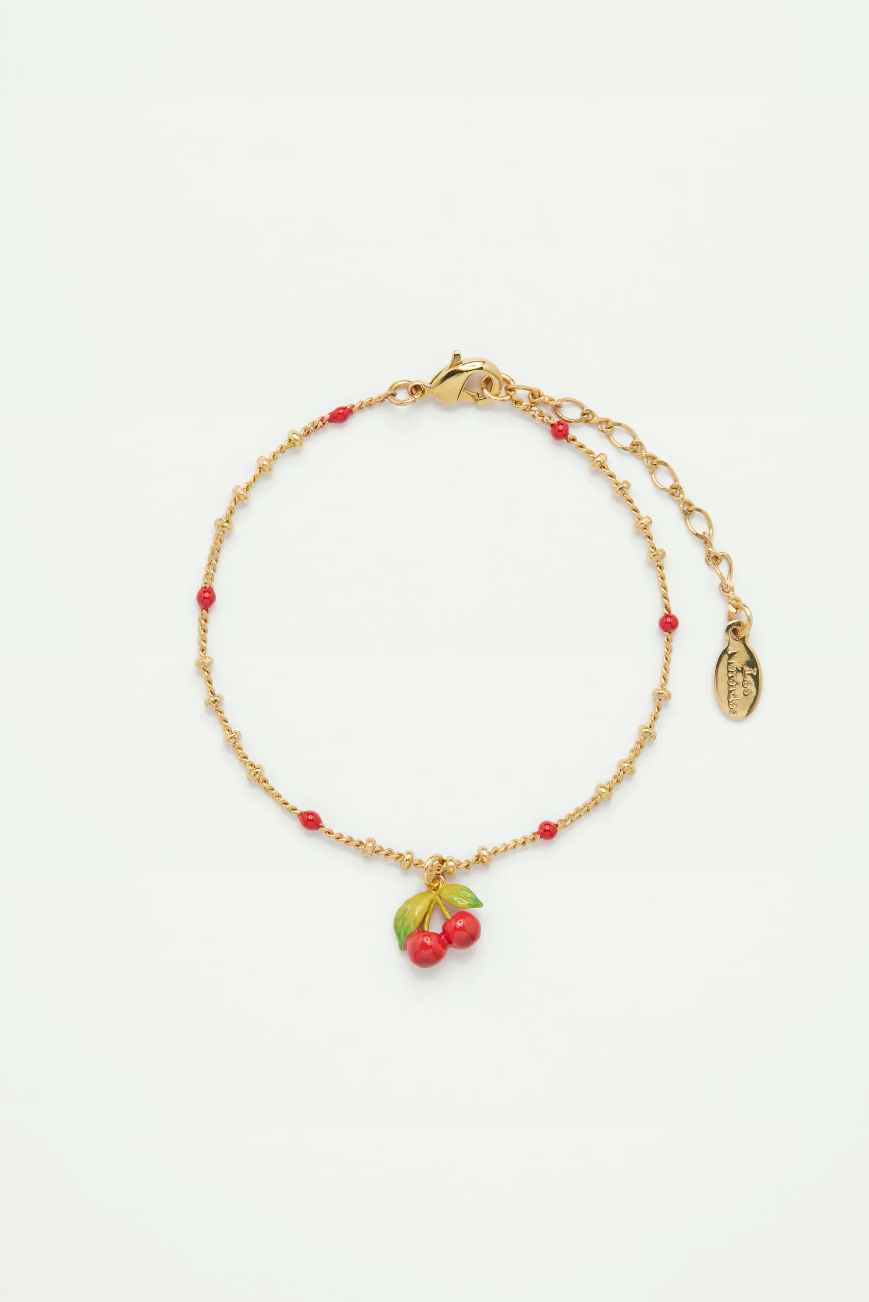 Bracelet pendentif cerise