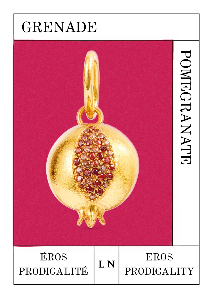 Pendentif Grenade doré, Éros et Prodigalité – Image 2