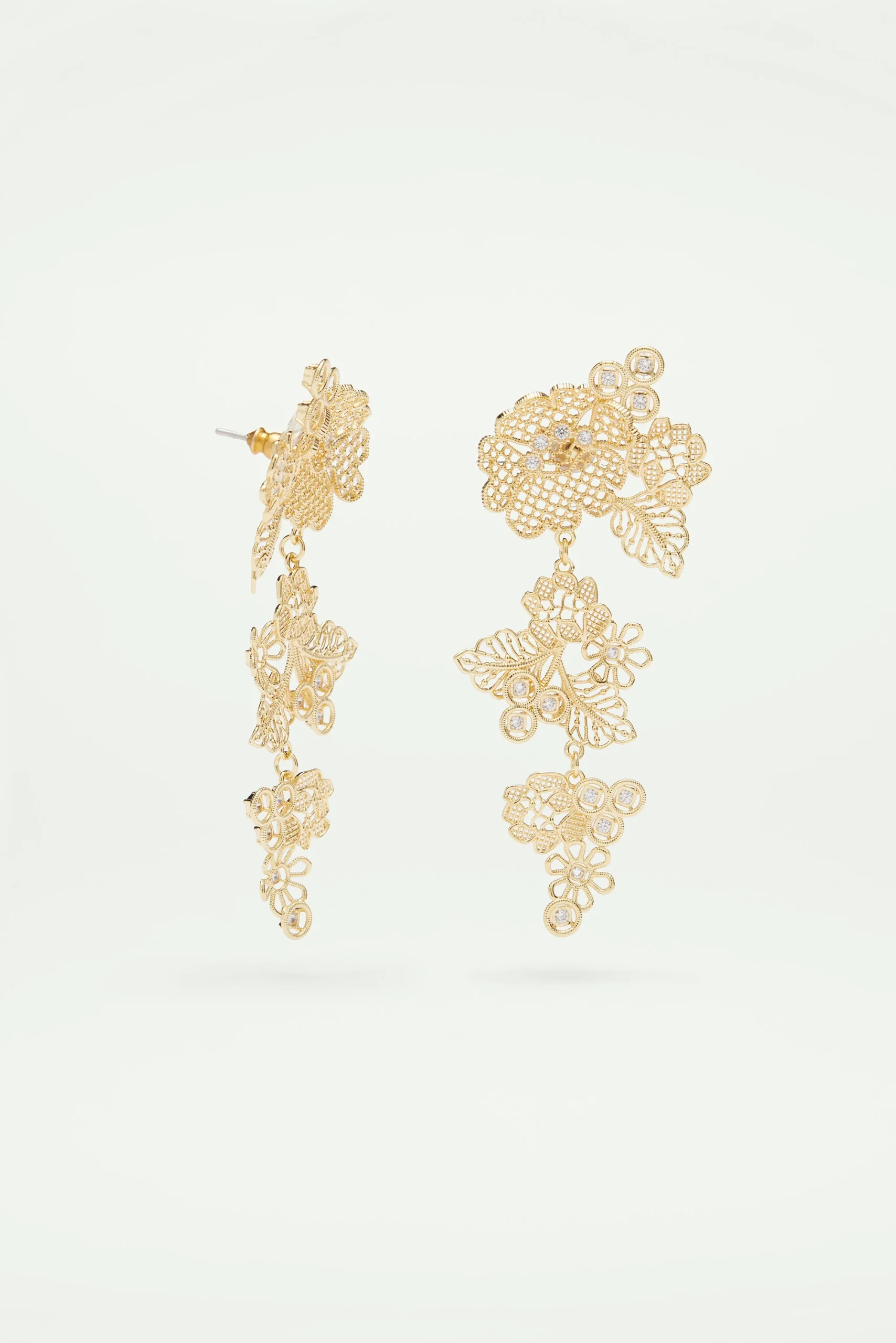 Boucles d'oreilles fil d'or – Image 2